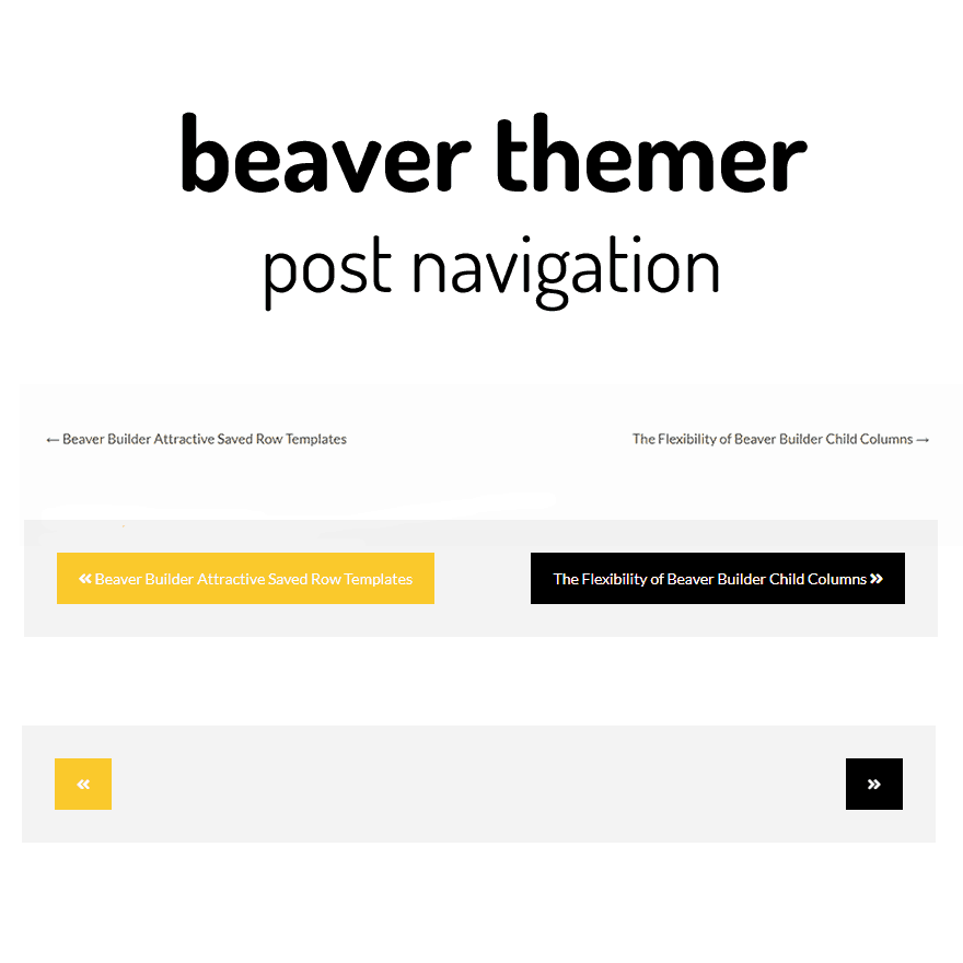 Beaver Themer Post Navigation